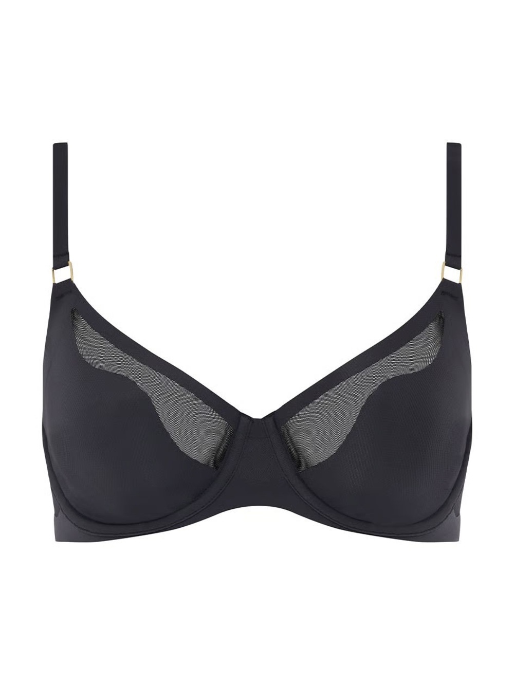CHANTELLE Pure Light Unlined Bra - Black 36DDD